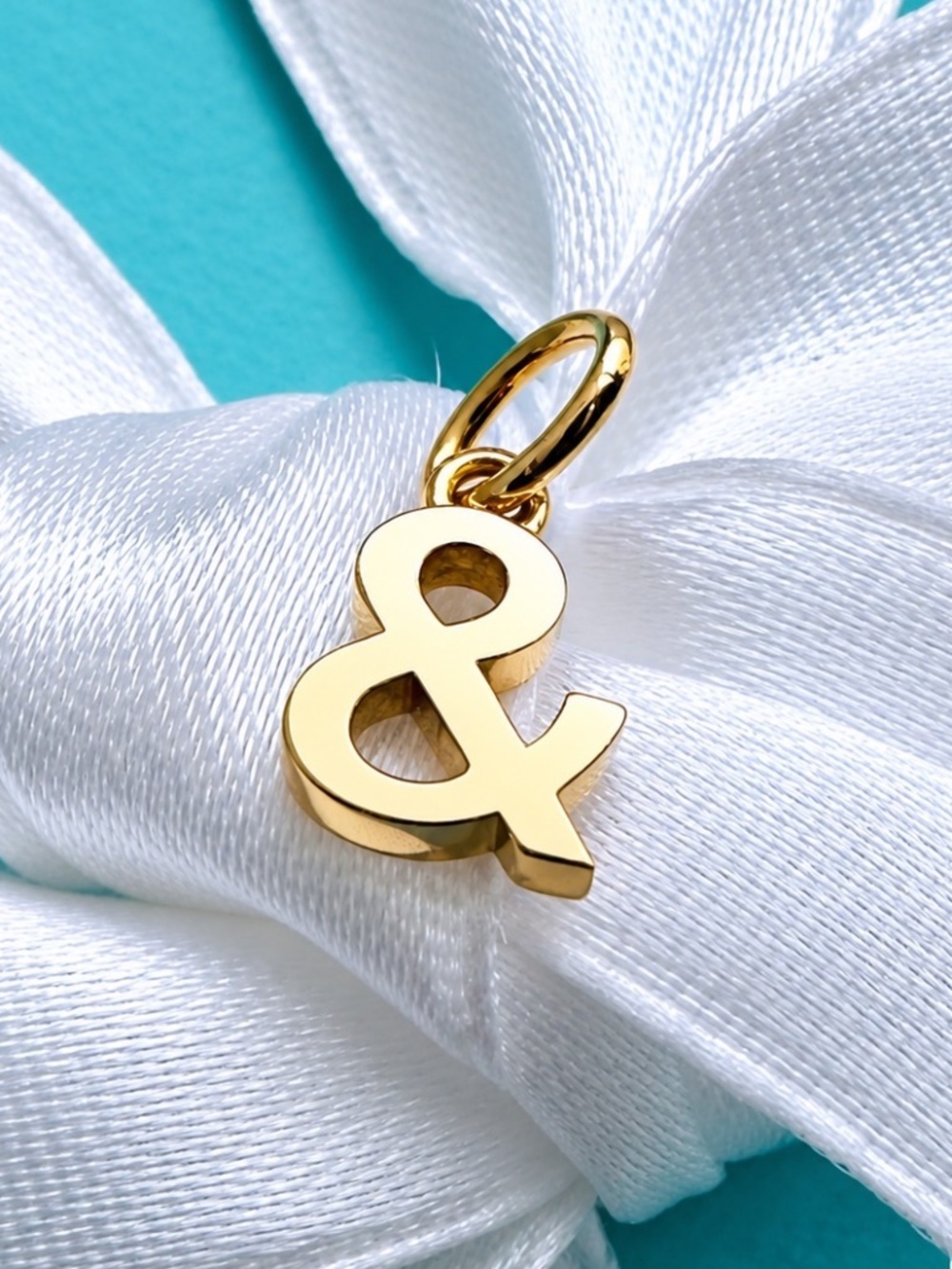 Tiffany & Co. 18k Yellow Gold Ampersand Charm Pendant